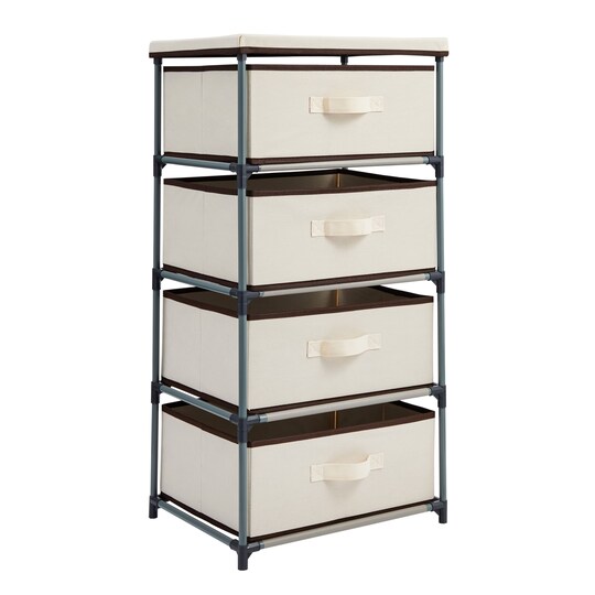 Juvale 4-Tier Dresser for Bedroom - 16.5 in L x 13 in W x 33 in Juvale 4-Tier Dresser for Bedroom - 16.5 in L x 13 in W x 33 in